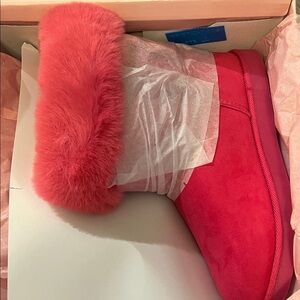 Juicy Couture Red Ankle Boots